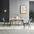 富莱克岩板轻奢餐桌现代简约家用小户型长方形经济型北欧餐桌椅组合[88餐桌](白色 默认)第3张高清大图