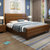 丰圆藤木 橡胶木实木床1.8米中式双人床1.5m经济型简约现代小户型主卧储物床(1.8*2米胡桃色 单床)第5张高清大图