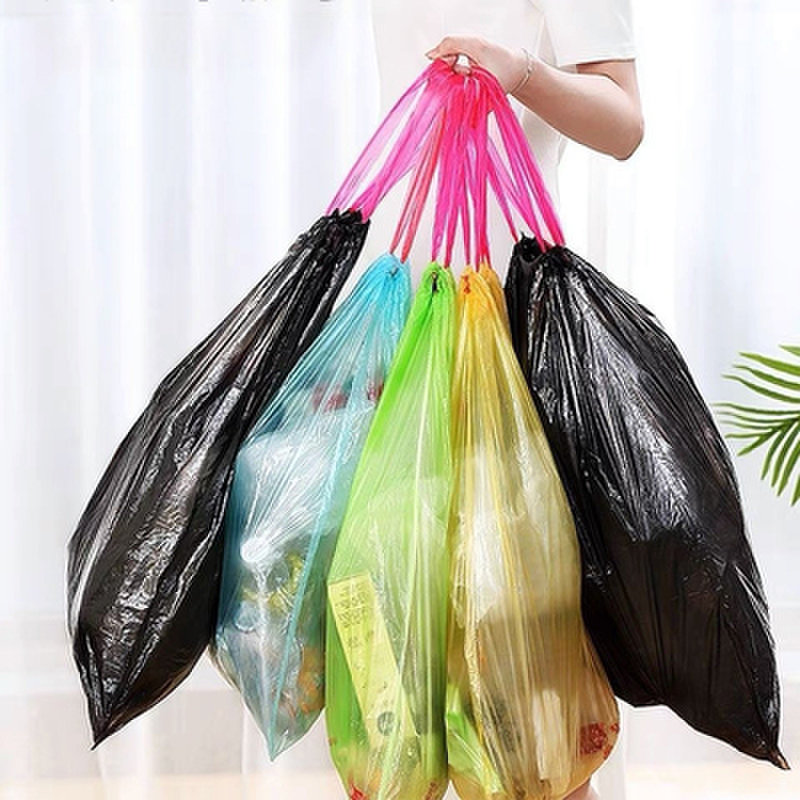 25卷375个垃圾袋抽绳式家用带提垃圾袋子加厚手提式环保拉绳收口实用