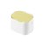家用桌面垃圾桶可爱迷你创意餐桌小号床头桌上带盖按压垃圾桶(白黄色)第7张高清大图