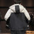 BEBEERU羽绒棉男士外套冬季2020新款韩版帅气轻薄短款保暖工装冬装潮牌  SB016(SB016-黑色 L)第4张高清大图