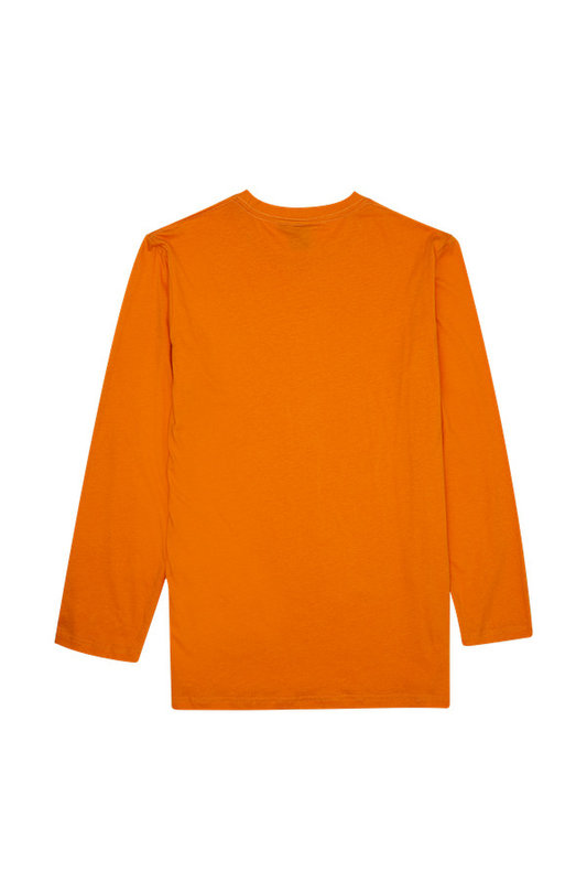 斯伯丁运动休闲长袖印花t恤桔色l