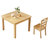 韦斯豪WSH-22E2804D橡胶木正方形餐桌椅组合1+2第3张高清大图