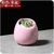 时尚多肉圆形白色陶瓷花盆A930创意简约可爱垂吊个性肉肉壁挂花器lq0320(粉色（单盆）)第5张高清大图