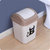 有乐B747创意家用欧式塑料垃圾桶箱大号带盖压圈厨房卫生间客厅小纸篓lq80(蓝色)第3张高清大图