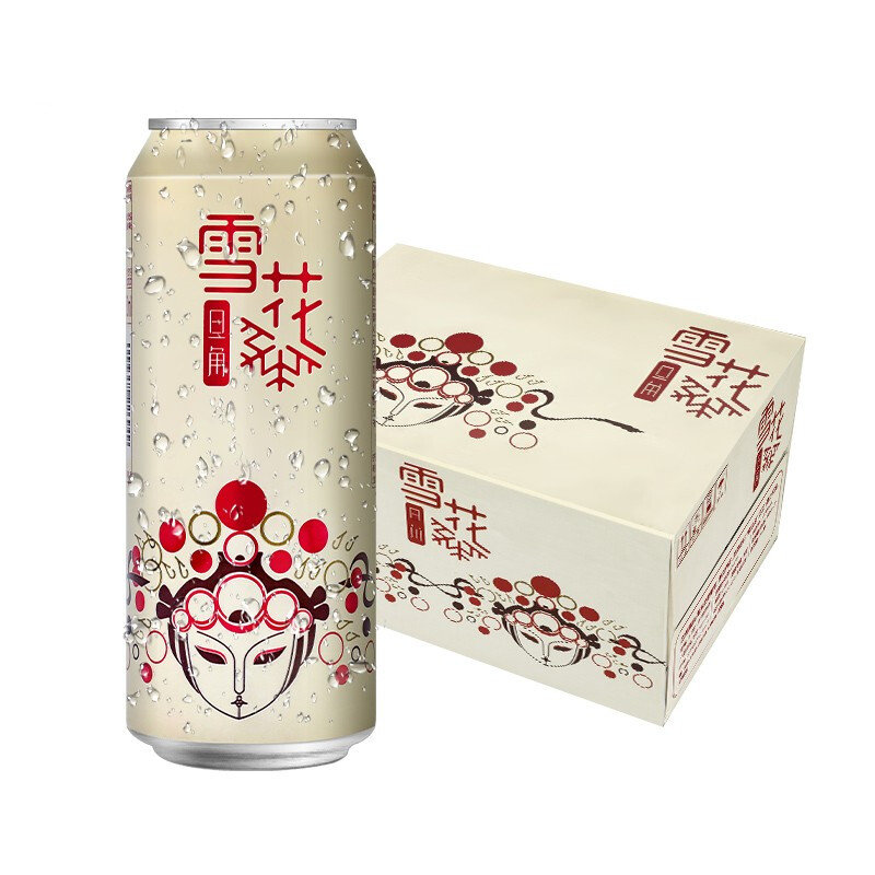 雪花啤酒snowbeer脸谱花旦概念系列500ml12听整箱装