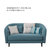 爱依瑞斯（ARIS）现代简约布艺沙发 2+3大小户型客厅组合 简约轻奢布艺款 茉伊拉 WFS-50(WFS-50 蓝色)第5张高清大图