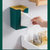 纸巾盒壁挂式厨房客厅茶几卫生间免打孔贴收纳抽纸盒(（高端白单个）+2片无痕贴 PS料纸巾盒（光亮度好）)第3张高清大图