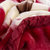 MISSJIAN 简夫人 加厚拉舍尔毛毯 双层盖毯 秋冬保暖柔软舒适北欧风 1.5/1.8/2米 家用双人 床上用品套件(复古玫瑰)第5张高清大图