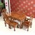 红木家具红木餐桌实木饭桌椭圆形可伸缩带六椅非洲黄花梨(其他 黄花梨1桌6椅)第2张高清大图