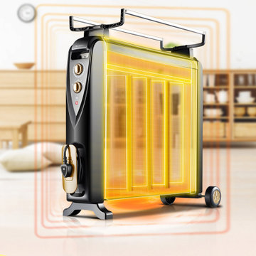 格力(Gree)取暖器家用电热膜立式烤火炉电暖气片干衣电暖器NDYC-25A-WG（5片电热膜）