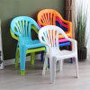 DF塑料椅子靠背椅防滑扶手椅户外沙滩椅夜市大排档餐椅DF-56909白色