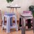 塑料凳浴室凳成人用餐凳(紫色)第3张高清大图