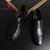 POWER DEKOR2017春季新款男鞋商务正装头层牛皮透气系带男士皮鞋1713G25034(黑色 44)第2张高清大图