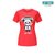 2020新品尤尼克斯羽毛球服熊猫卡通yy文化衫男女情侣短袖T恤上衣(红色 L)第6张高清大图