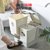 俊采云JCY-2A1分类垃圾桶厨房家用带盖创意大号专用厕所客厅脚踩脚踏拉圾筒（单位：个）(银白色)第3张高清大图