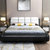 佐菲亚真皮床 现代简约1.8米1.5米双人床大气婚床主卧欧式皮床(单床+乳胶床垫 1.8米)第2张高清大图