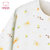小米米minimoto婴儿睡袋纱布长袖小睡袋儿童防踢被四季适用薄款(浅橘)第5张高清大图
