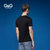 G&G2017夏季新品欧美风字母印花男士短袖T恤青年修身男装T恤上衣(黑色 XL)第4张高清大图