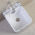 多美吉卫浴阳台陶瓷小方形拖布池 卫生间拖把池2716(条纹 铜塑下水)第4张高清大图