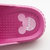 迪士尼凉拖鞋儿童女夏季居家拖鞋卡通防滑浴室拖鞋塑料洗澡拖软底(玫红 18码（内长17cm))第4张高清大图