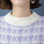 套头毛衣女士秋冬2021年新款女装内搭短款上衣春秋宽松圆领打底衫(紫色 XL)第2张高清大图