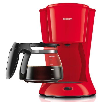 飞利浦（Philips）咖啡机HD7447/40  滴漏式 家用美式冲煮咖啡机  高光红