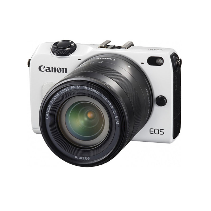 佳能(canon)eos m2 微型单电双头套机 佳能eos m2 eos m2(白色 套餐4)