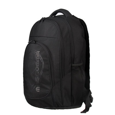 MASCOMMA双肩背包男电脑包15寸休闲商务旅行背包初中高中学生书包BC00604/BK(黑色)