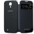 三星（Samsung）手机套手机壳保护套保护壳原装皮套S4/盖世4/I9500/I9508/I959/I9502智能天窗休眠（黑色）第3张高清大图