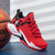 迈凯恩品牌儿童篮球鞋2022新款男童网面透气运动鞋男孩网鞋中大童防滑高帮跑步鞋(黑红685 35（21.5）)第2张高清大图