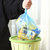家用加厚一次性垃圾袋大号厨房宿舍黑色塑料袋点断式卷装拉圾袋(粉色30只 加厚)第4张高清大图