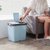 上海垃圾分类垃圾桶家用干湿分离双桶脚踏式卫生间办公室厨房脚踩 手按+脚踏20L（白灰+浅灰）G2470JMQ-890第5张高清大图