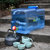 水桶家用储水车载PC塑料手提食品矿泉纯净水箱大号带盖龙头蓄水桶tp8912(浅灰色)第3张高清大图