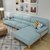 A家家具 北欧现代沙发 三色可选棉麻实木框架客厅家具DB1556(湖水蓝 三+右贵)第2张高清大图