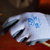 顶牛 轮胎橡胶发泡手套 12双/袋 劳保防护工地搬运工业手套XJ001(蓝色（男款） 12双/袋)第5张高清大图